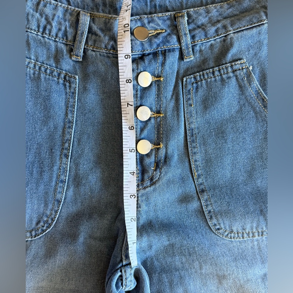 High-Rise Light Blue Women’s Denim Jeans Size Small - Picture 6 of 7